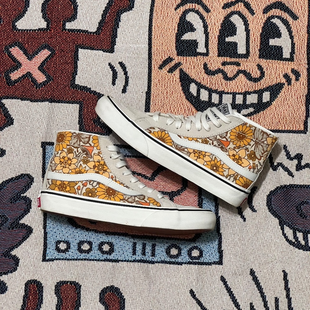 Hightop Flowral Vintage Vans